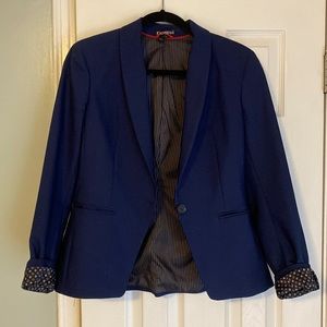 Size 8 navy blue express suit